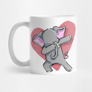 Funny Dabbing Dancing Elephant Pet Mug